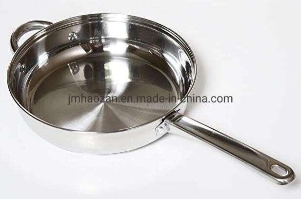 12-Pieces Stainless Steel Cookware Set Silver