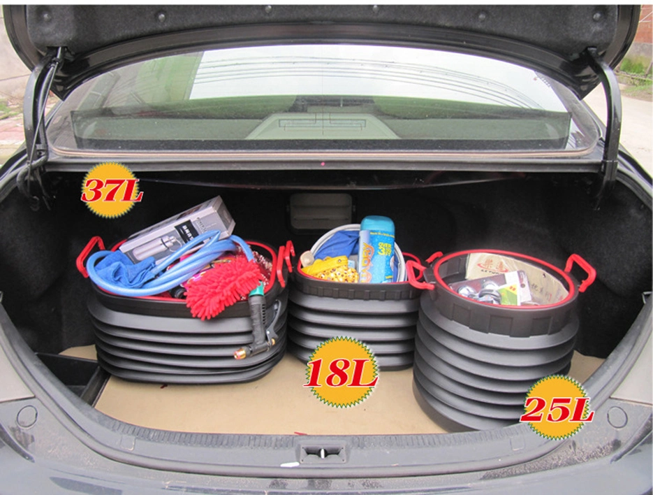 Car Folding Telescopic Trash Can Collapsible Barrel Fishing Bucket Family Car Folding Glove Box Car Storage Box Boot Organizer Multi-Purpose Finishing Box