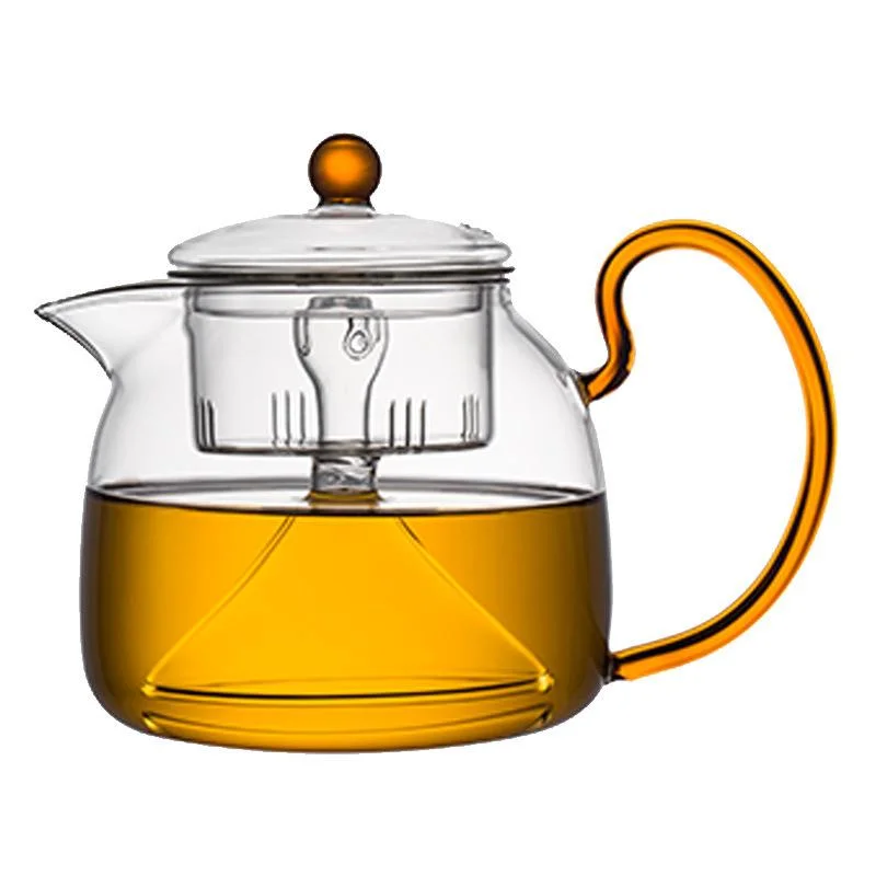 Large Capacity Full Glass Steam Tea Pot Electric Tea Cooker Thickened Glass Tea Pot and Kettle Tea Set Hotel Tea Pot