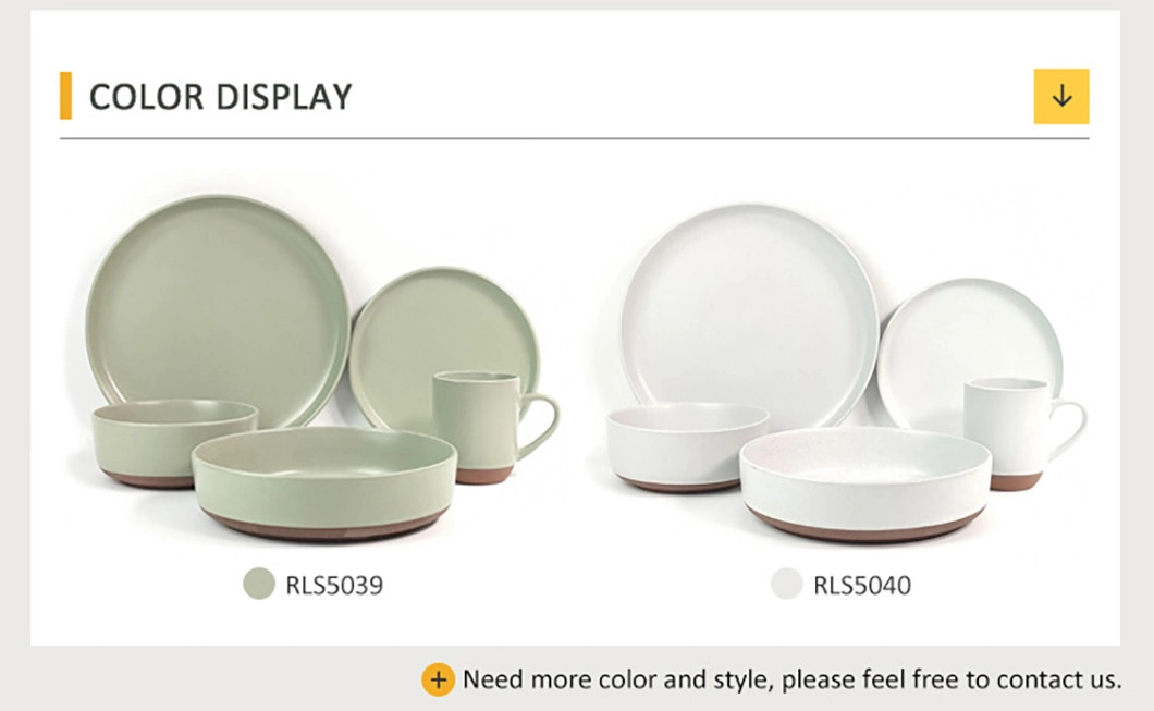 Custom Wholesale Luxury 16PCS Stoneware Ceramic Dinner Sets