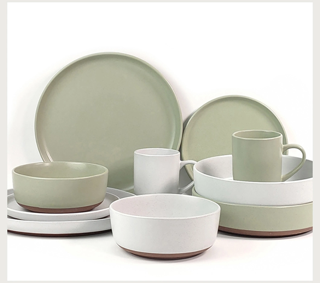 Custom Wholesale Luxury 16PCS Stoneware Ceramic Dinner Sets