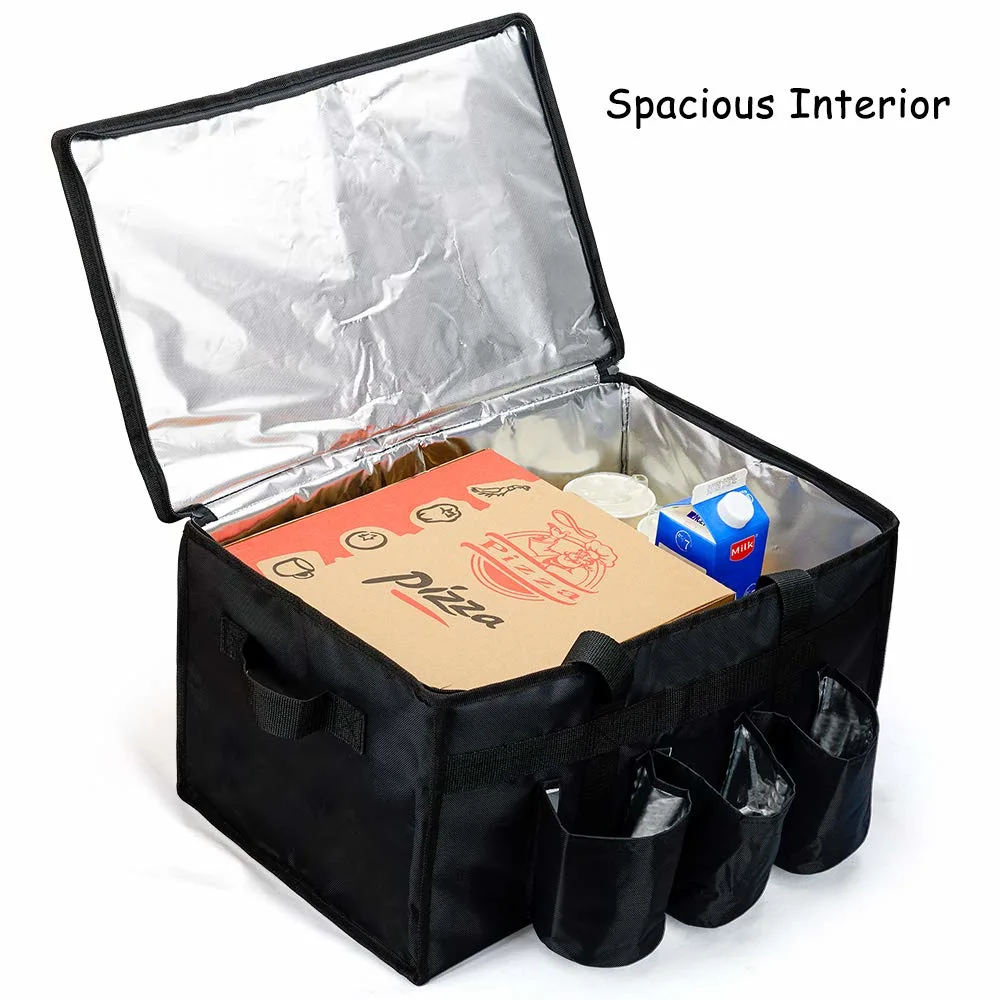 Insulated Commercial Food Delivery Bag Hot/Cold Thermal Carrier