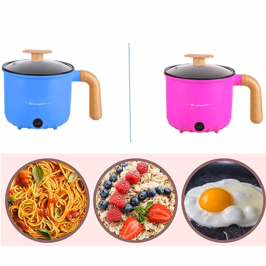 주방 가전 전기 스마트 1.5L 국수라면 수프 요리 냄비 멀티 미니 휴대용 전기 냄비 밥솥