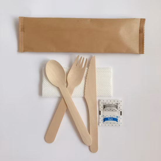 멀티 컬러, BPI 인증, 생분해성, 퇴비화 가능 6인치 및 6.5인치 Cpla 식기류 일회용 식기